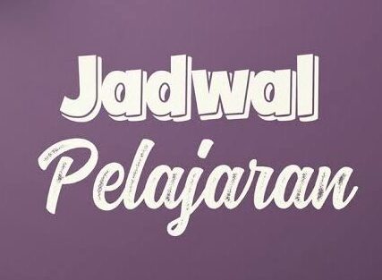 Jadwal Pelajaran 2020/2021